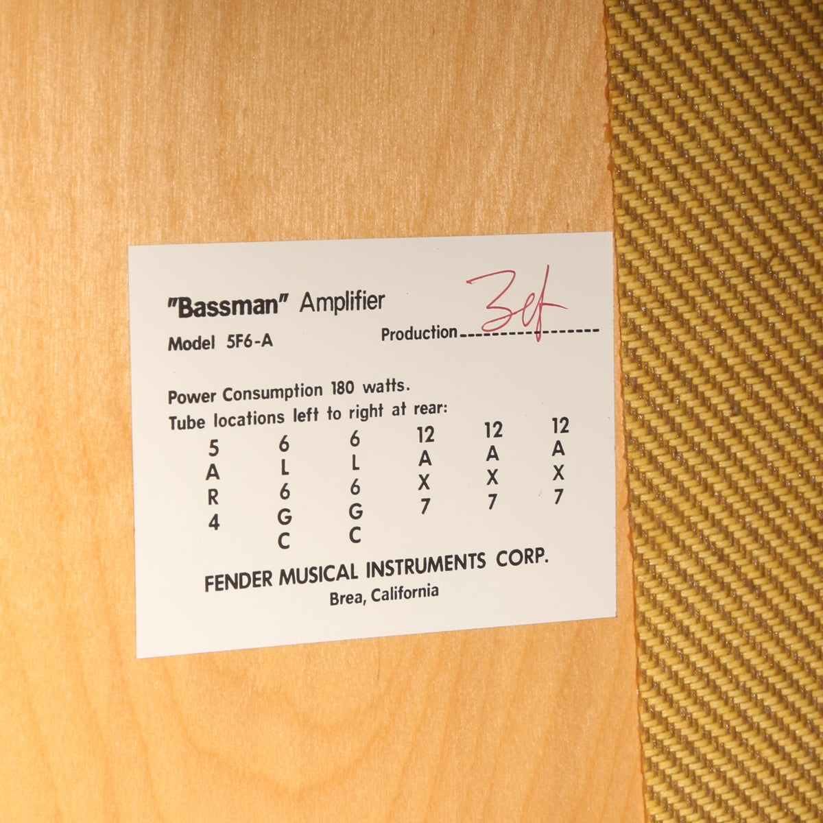 1998 Fender Bassman Amp