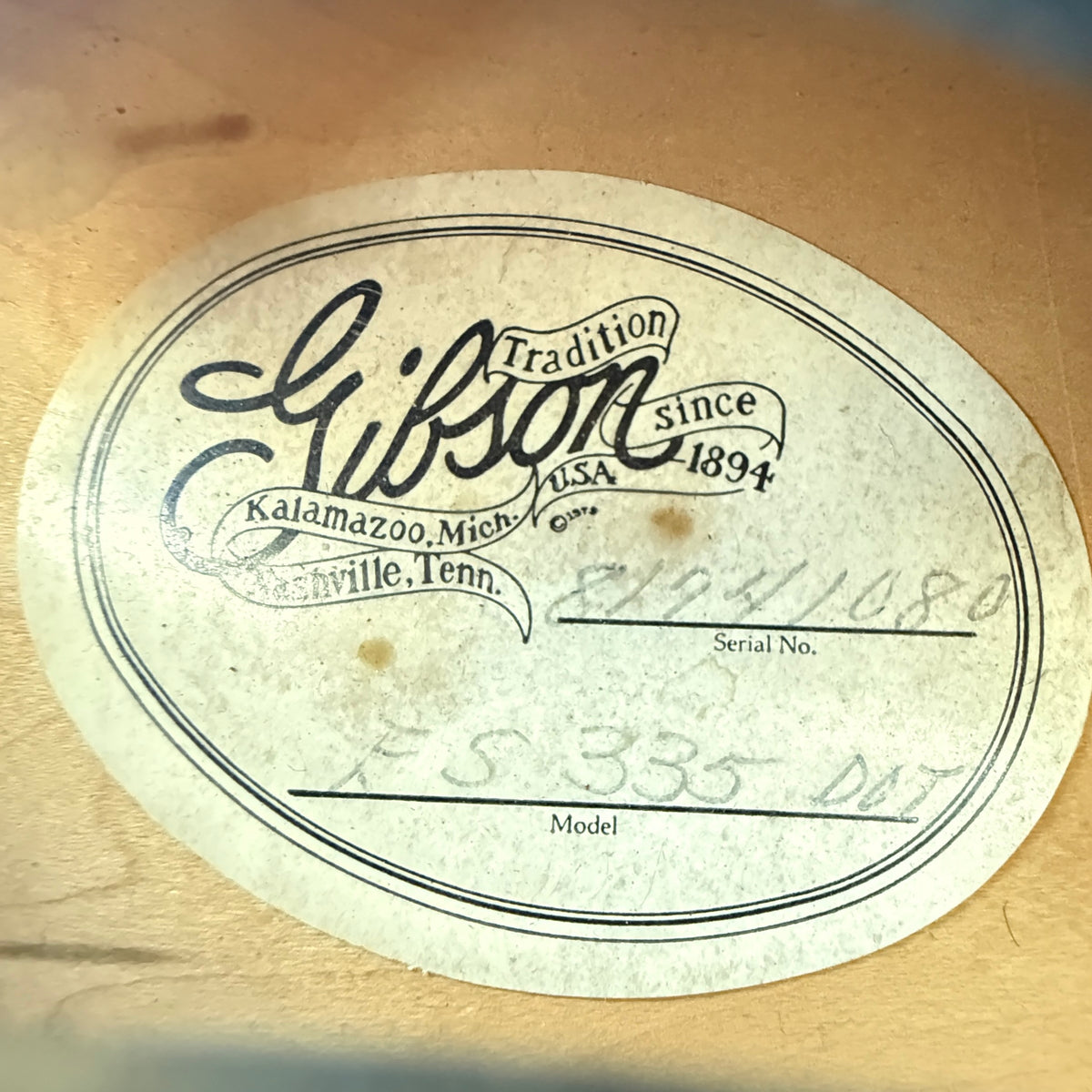 1981 Gibson ES-335 Dot