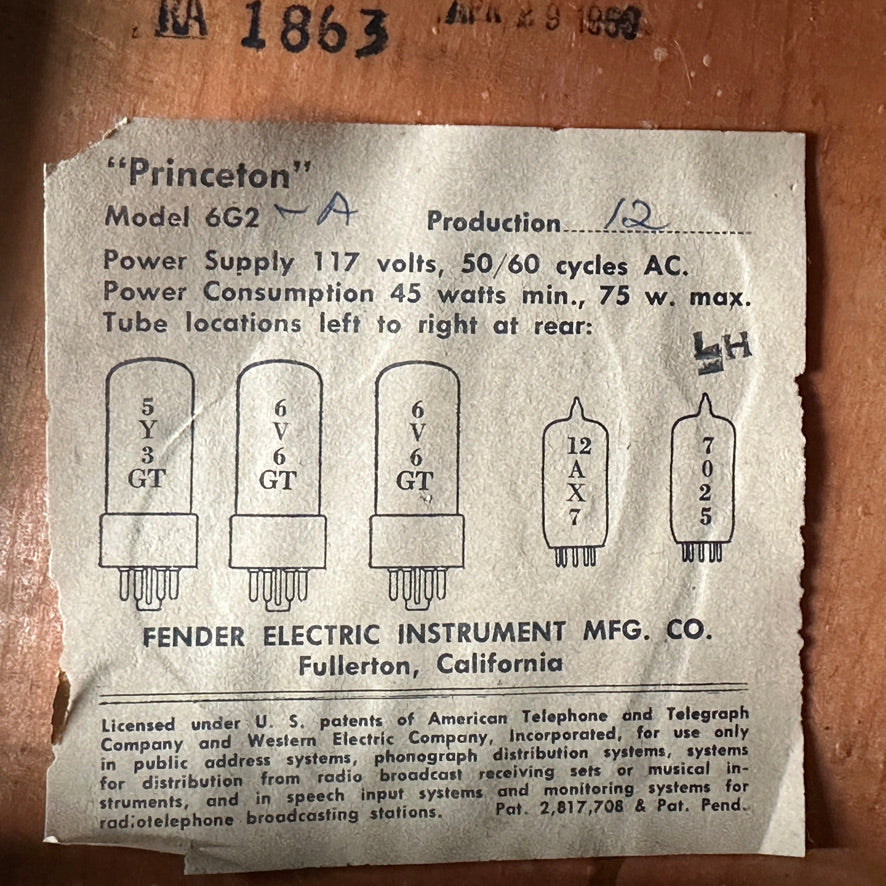 1962 Fender Princeton Amp