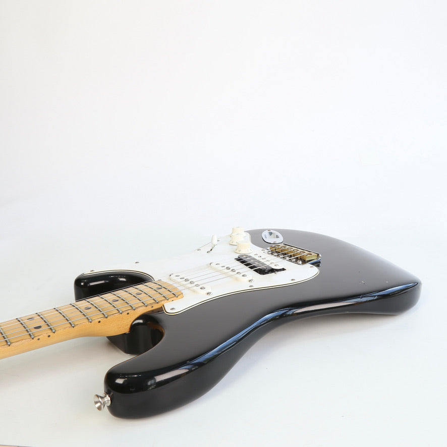 1975 Fender Stratocaster Black over Sunburst finish