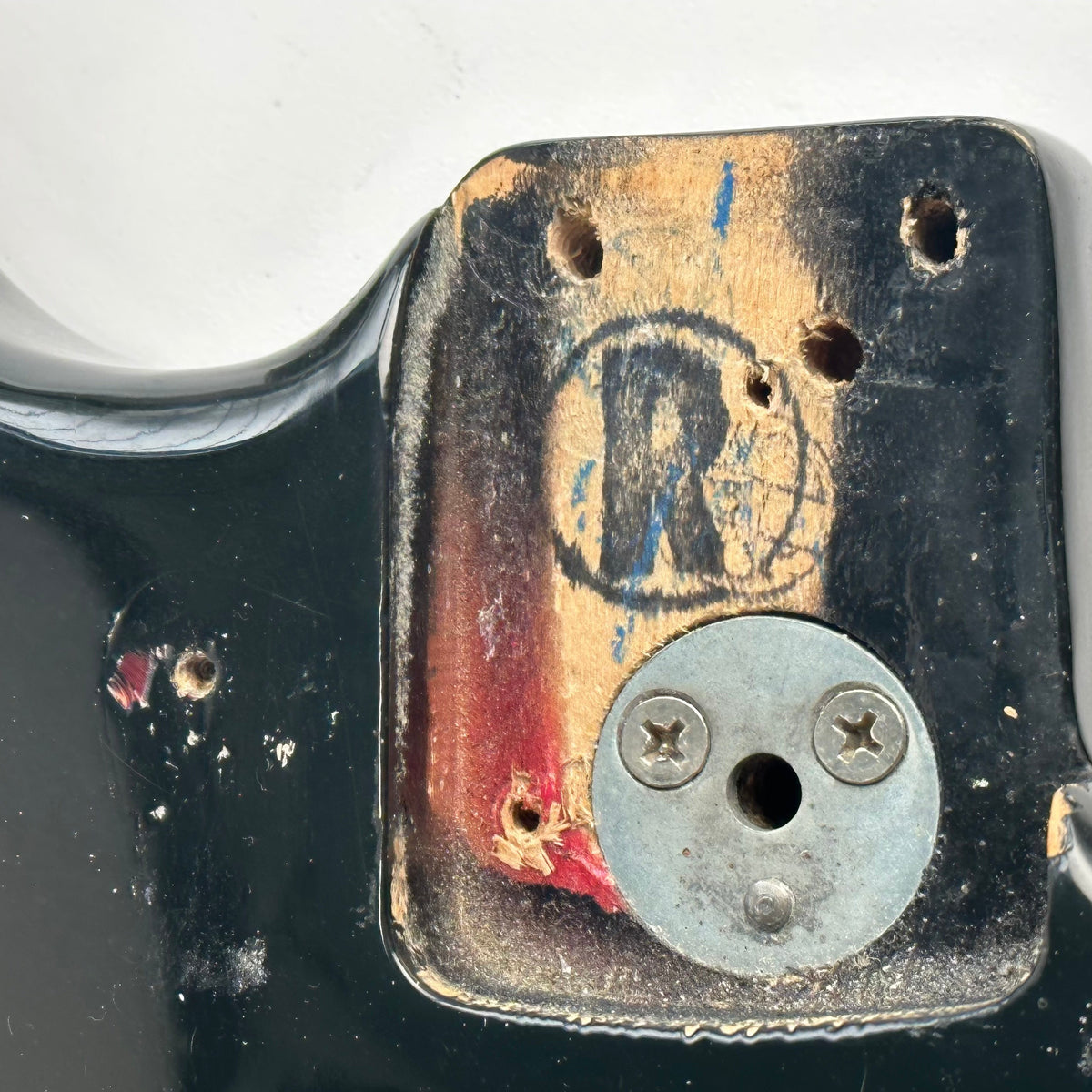 1975 Fender Stratocaster Black over Sunburst finish