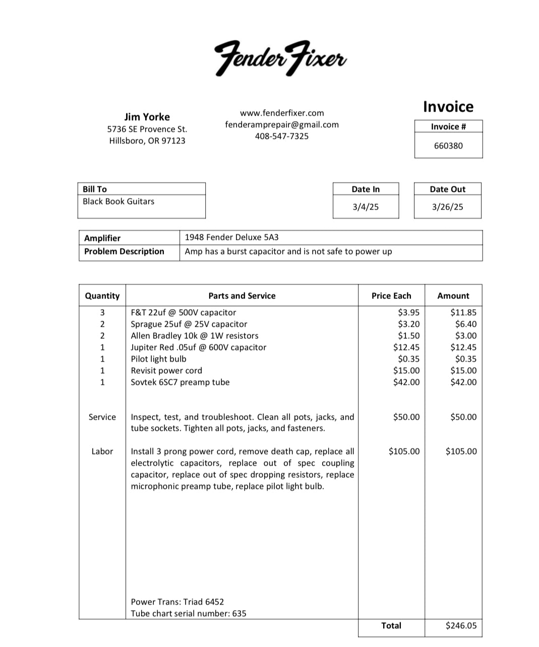 1948 Fender Deluxe 5A3