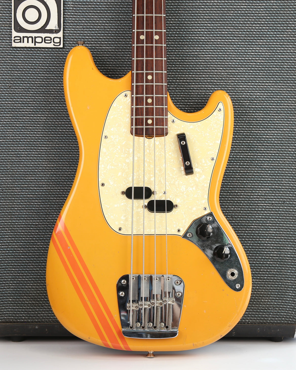 1969 Fender Mustang Bass Competition Orange finish