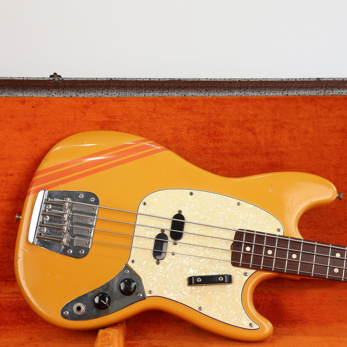 1969 Fender Mustang Bass Competition Orange finish