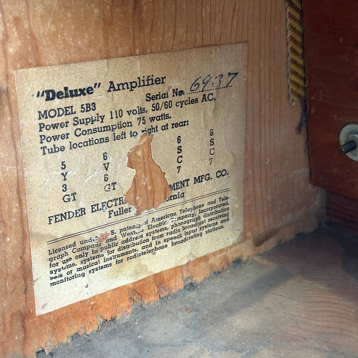 1953 Fender Deluxe 5B3