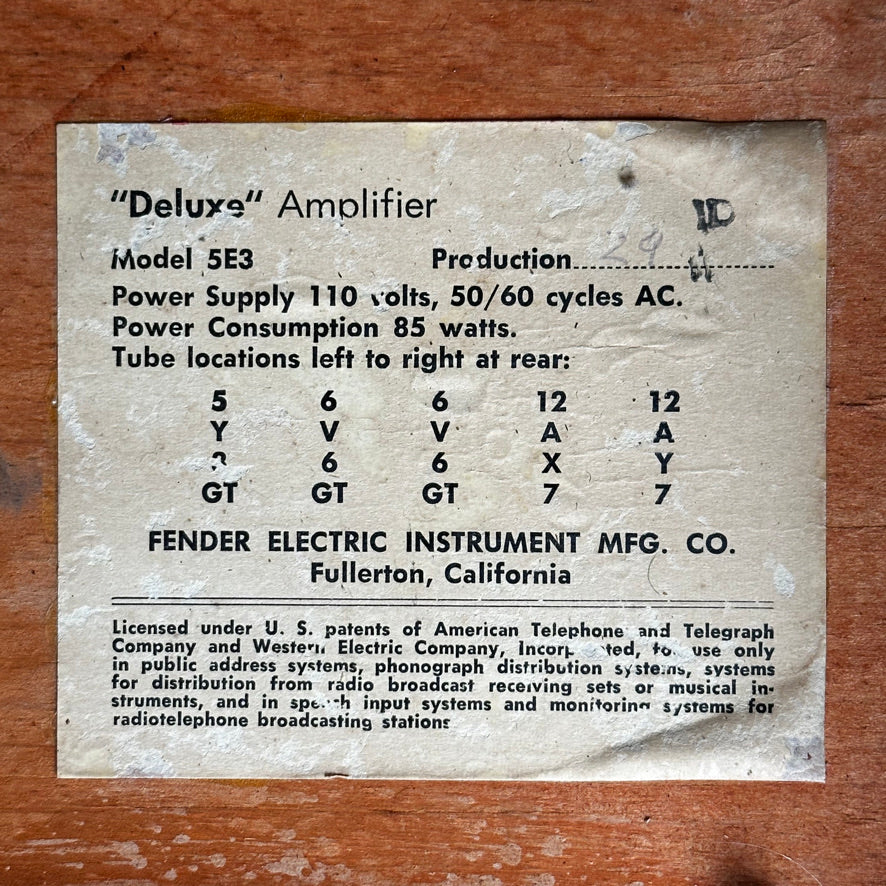 1959 Fender Deluxe Amp