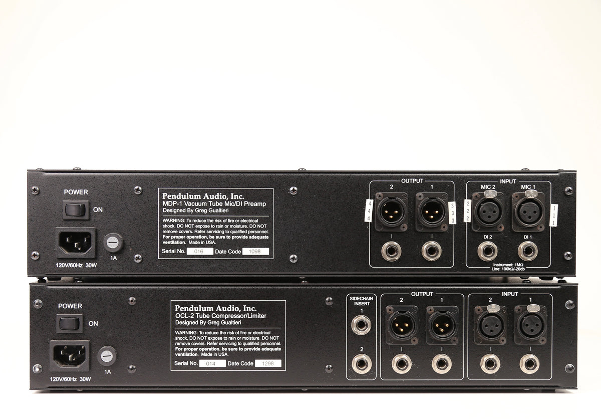 Pendulum Audio MDP-1 Mic Pre OCL-2 Tube Electro-Optical Compressor