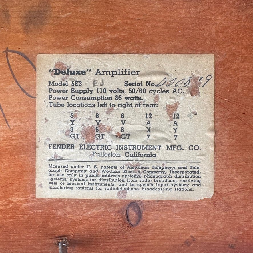 1955 Fender Deluxe Amp