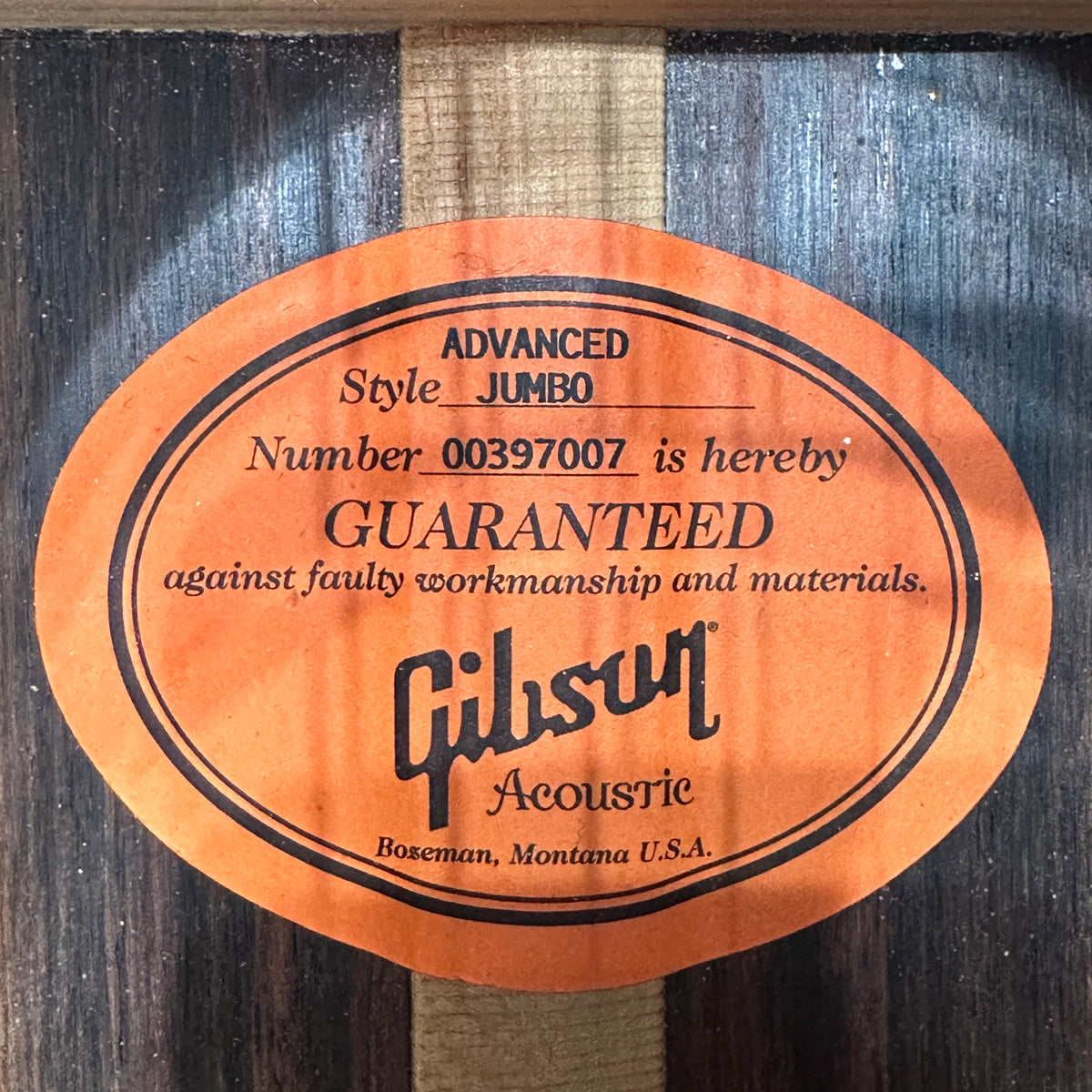 2007 Gibson Advanced Jumbo