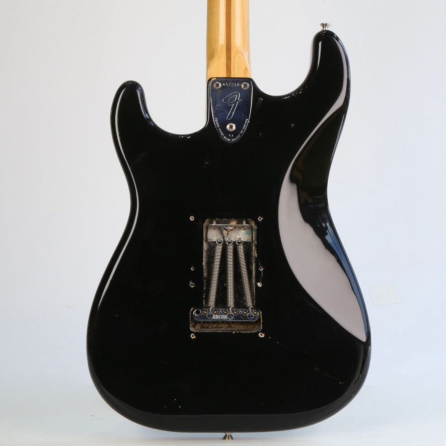 1975 Fender Stratocaster Black over Sunburst finish