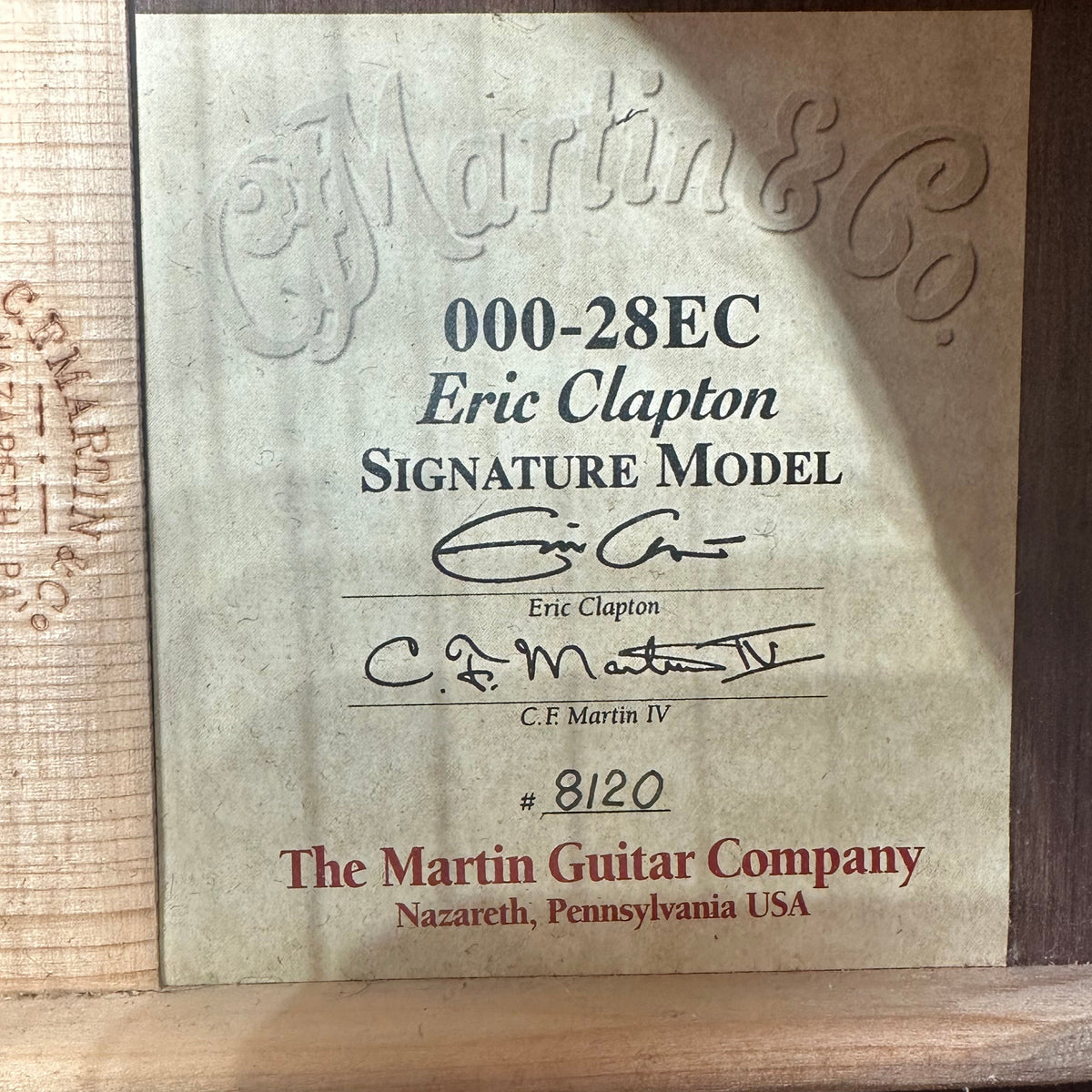 2003 Martin OOO-28EC