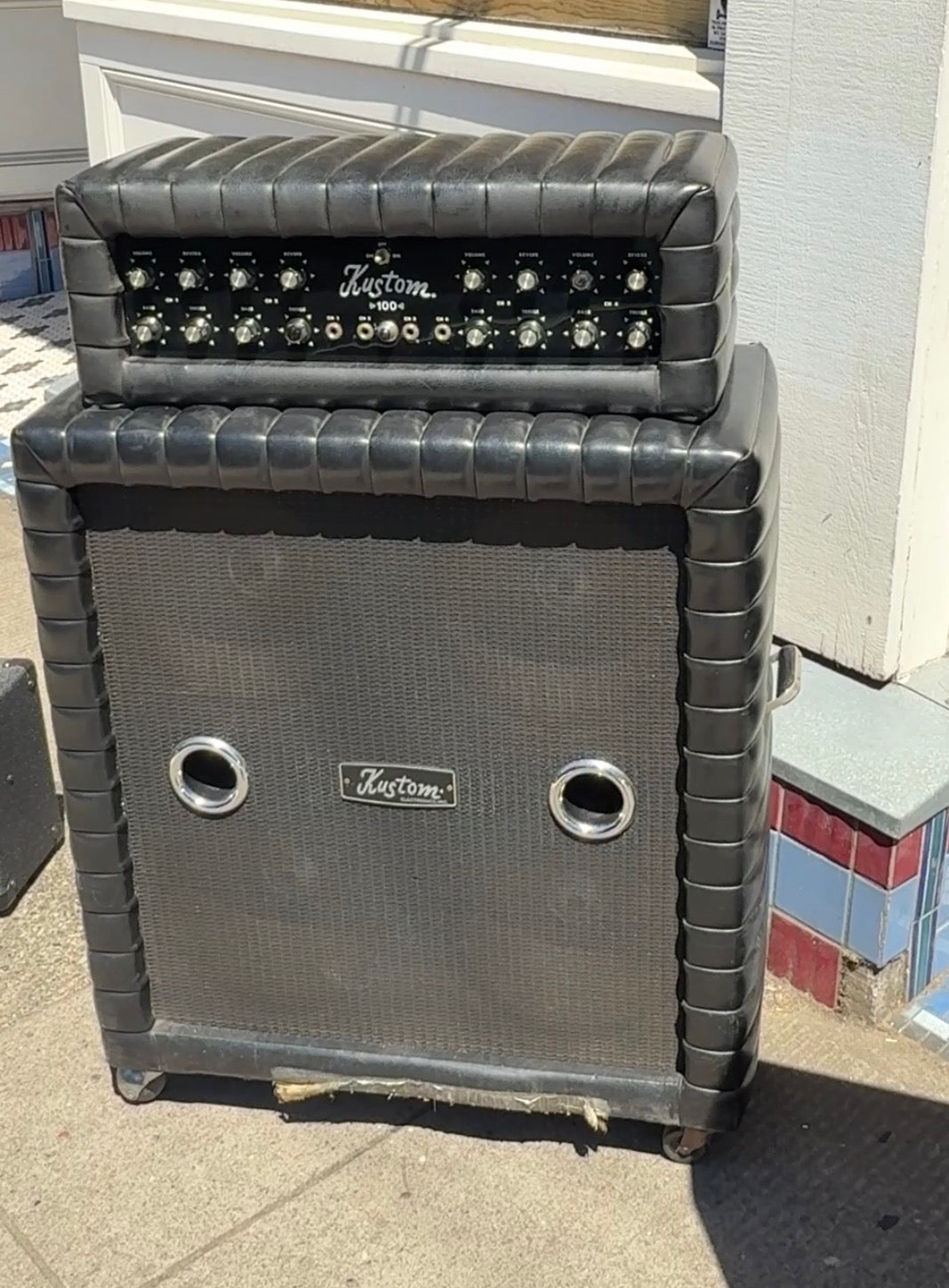 Kustom head and 4x12 cab