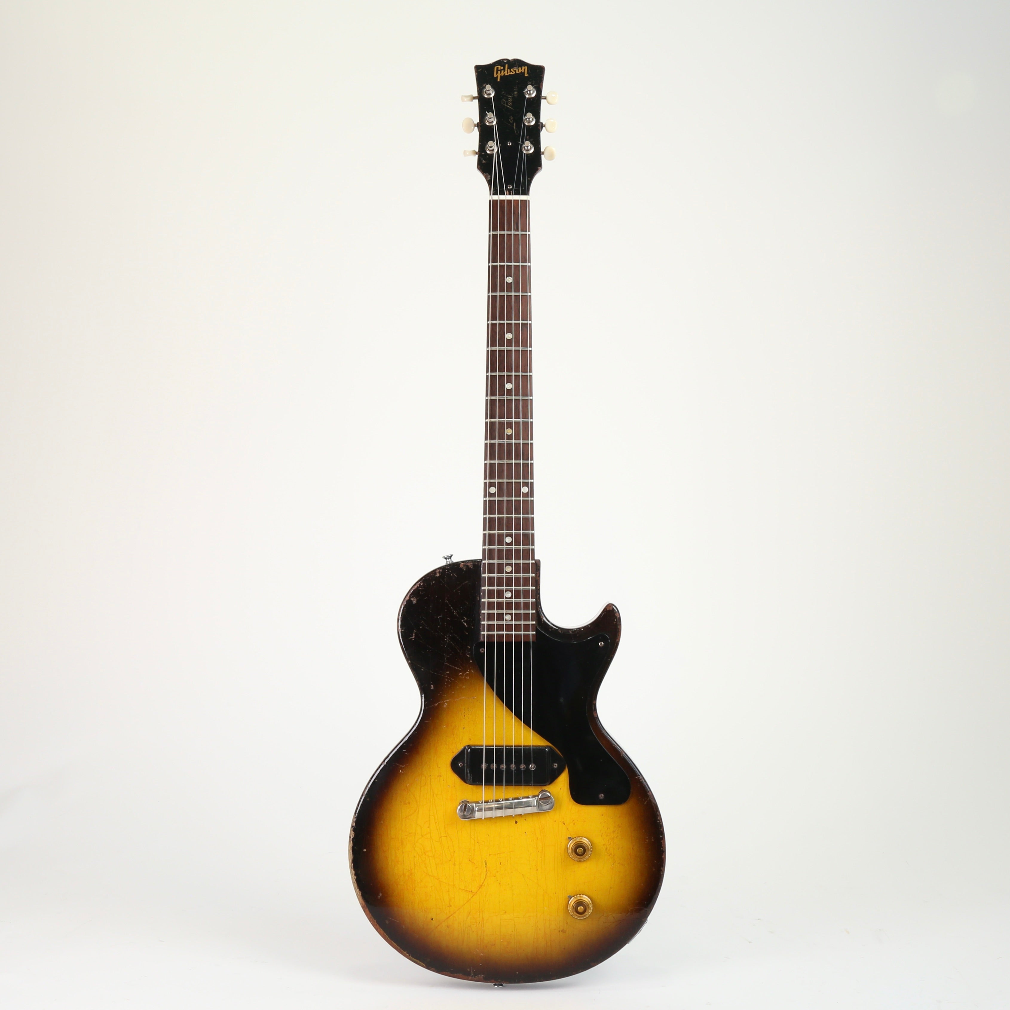 gibson les paul junior tobacco sunburst USA LPJR00VTNH Vintage Burst The single cutaway slab mahogany body 1956 Gibson Les Paul Junior