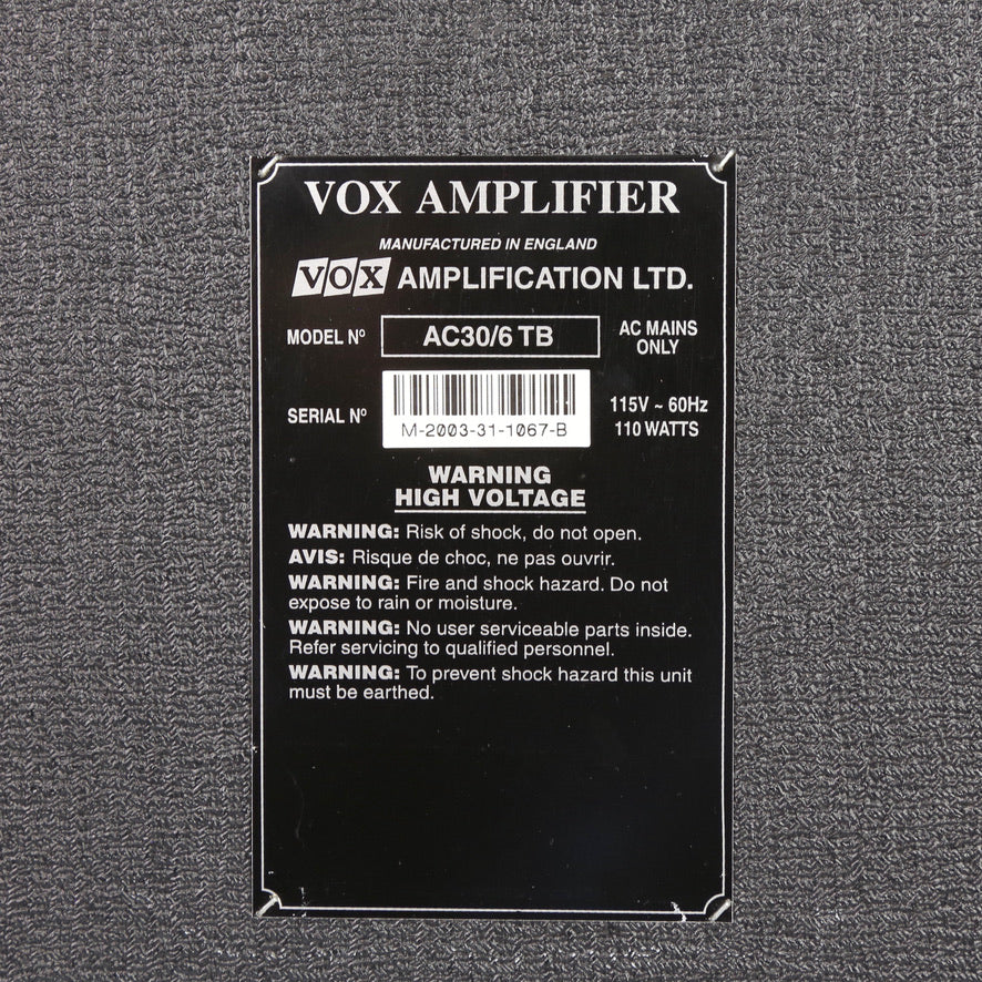 2003 Vox AC30/6TB