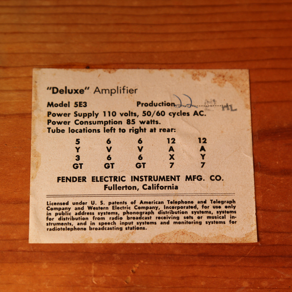 1958 Fender Deluxe Amp