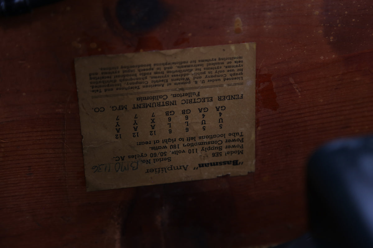 1954 Fender Bassman Amp - Vintage Guitars