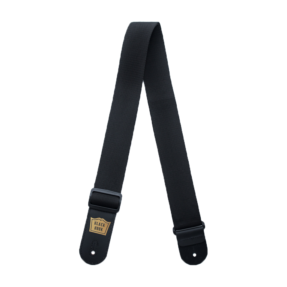 Black Book Guitar Strap (Black) - Vintage Guitars