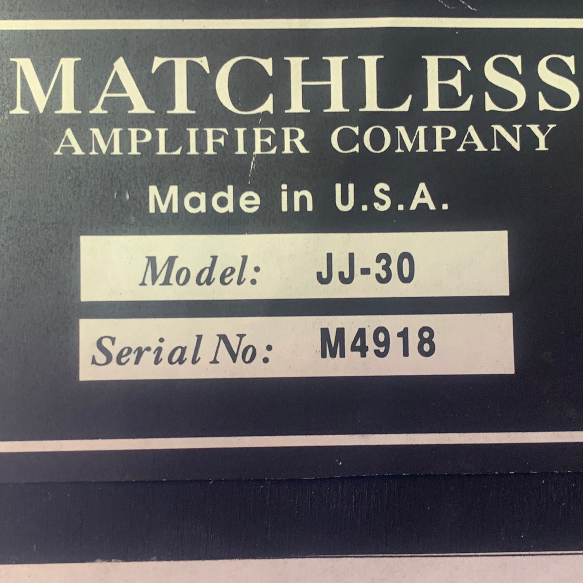 1997 Matchless JJ-30