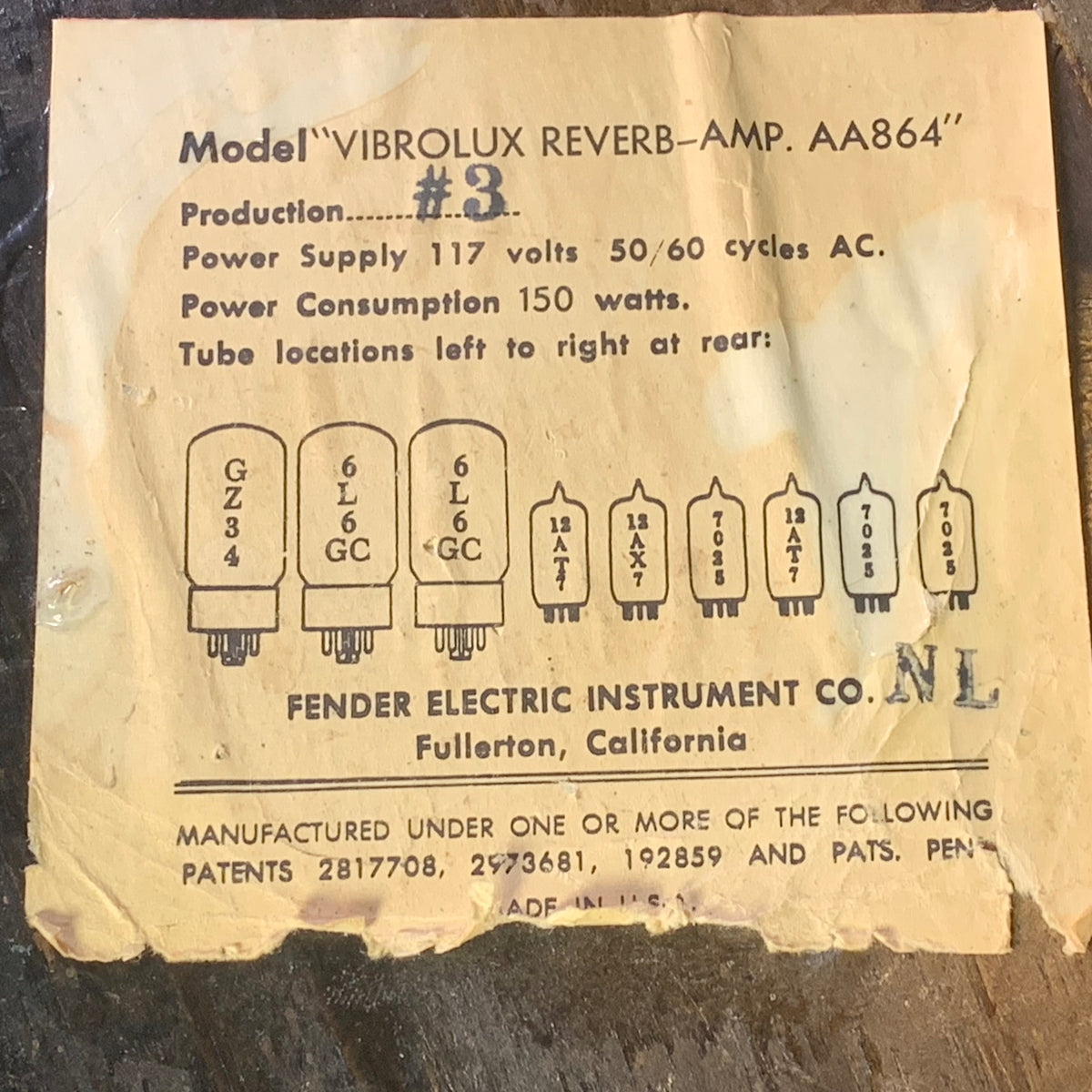 1964 Fender Vibrolux Reverb Amp