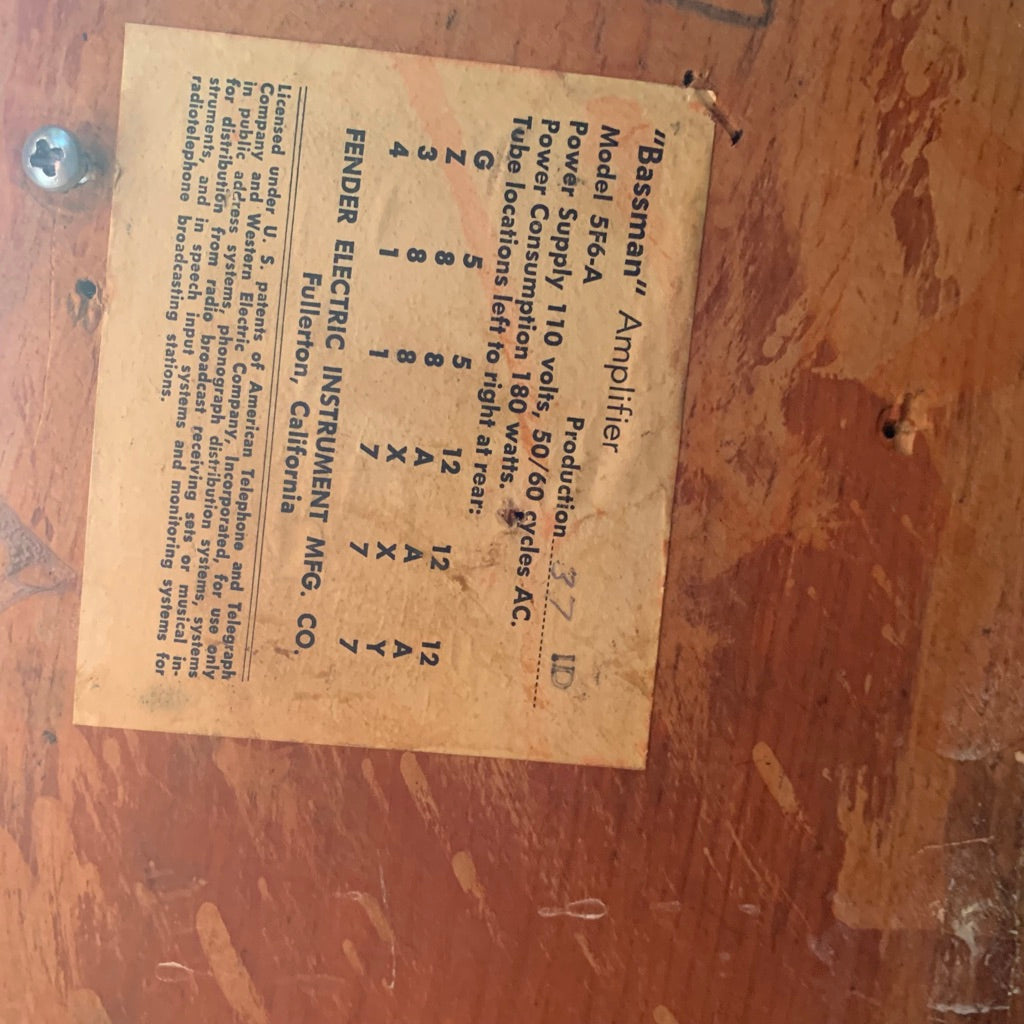 1959 Fender Bassman cab